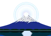 ダイヤモンド富士のイラスト